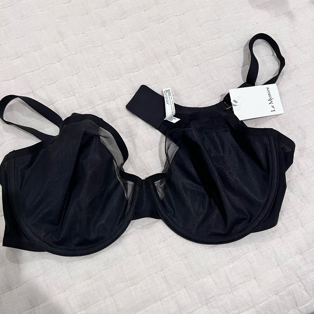 Le Mystere Black Sheer Bra - NWT
